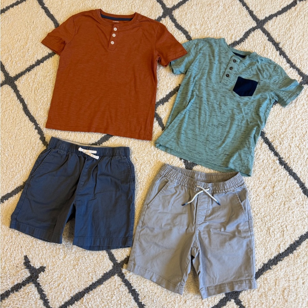 Set of Boys' T-Shirts and Shorts Small size 6/7